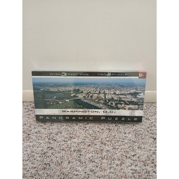 WASHINGTON D.C. PANORAMIC CITY PUZZLES Sealed Unused Older 750 Pieces - Picture 1 of 7